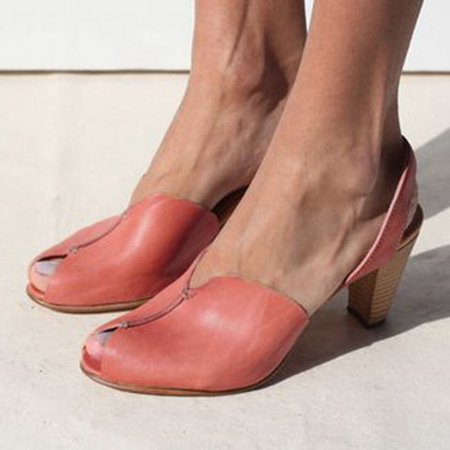 Women's Elegant Casual Peep Toe Sandals - gifthershoes