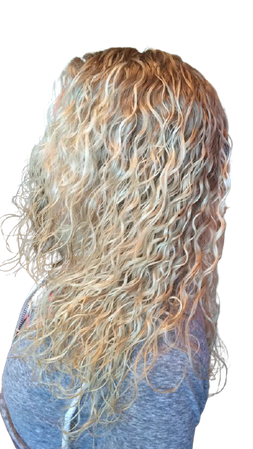 Blonde Curly Hair