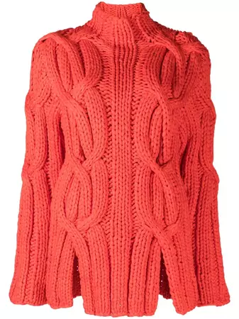 Dion Lee chunky-cable Knit Jumper - Farfetch