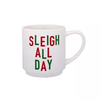16oz Stoneware Sleigh All Day Mug - Parker Lane : Target