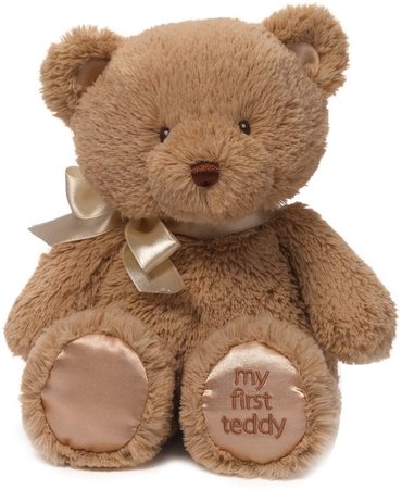 Amazon.com: Baby GUND My 1st Teddy Bear Stuffed Animal Plush, Tan 15": Toys & Games