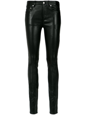Saint Laurent leather skinny trousers