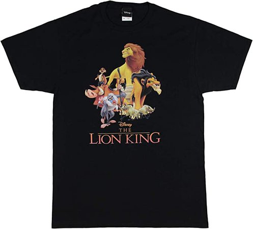 Amazon.com: Disney The Lion King Shirt Men's Pride Land Character Graphic T-Shirt (Large) Black : Clothing, Shoes & Jewelry
