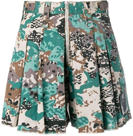 loose-fit camo shorts
