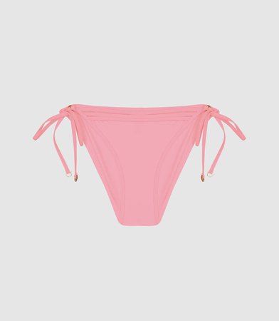 Elfrieda Pink Self Tie Bikini Briefs – REISS