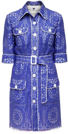 DIANA ARNO - Maribel Mini Shirt Dress In Lace
