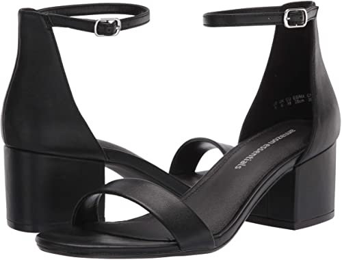 Amazon.com: Amazon Essentials Women's Nola Heeled Sandal, Black PU, 8 B US : Clothing, Shoes & Jewelry