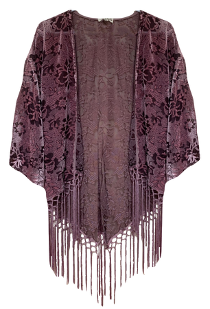 purple burnout kimono