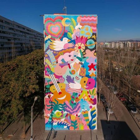 "Una mina de color" by Zosen & Mina Hamada, Barcelona