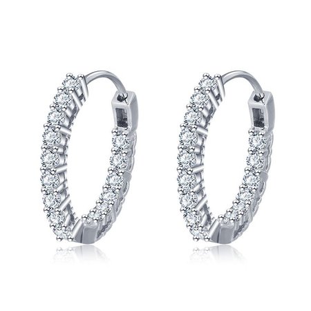 Jeulia Classic Sterling Silver Hoop Earrings - Jeulia Jewelry