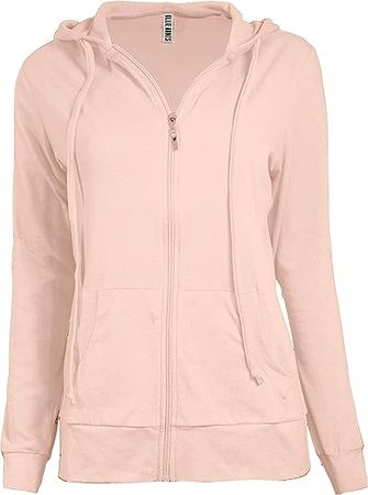 OLLIE ARNES Women's Thermal Long Hoodie Zip Up Jacket Sweater Tops at Amazon Women’s Clothing store