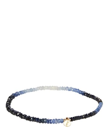 SHASHI Ombré Sapphire Beaded Bracelet