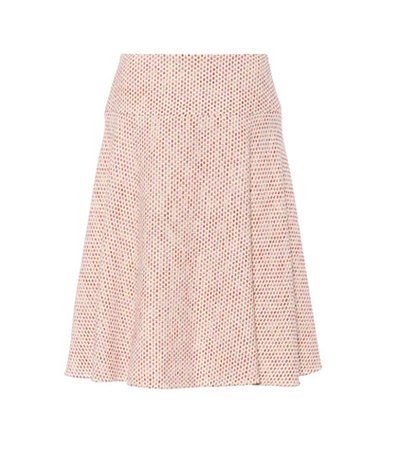 Cotton-blend tweed skirt