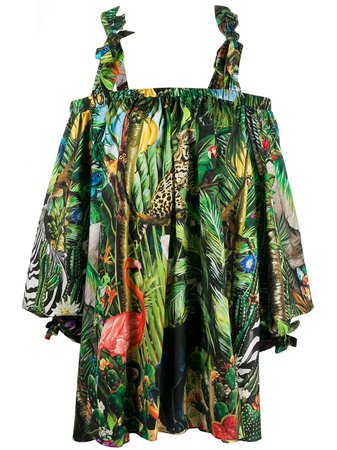 Dolce & Gabbana tropical-print Dress - Farfetch