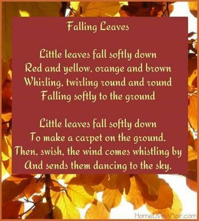 falling leaves poem