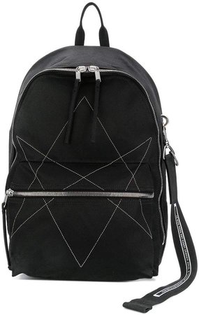 stitched star detail backpack