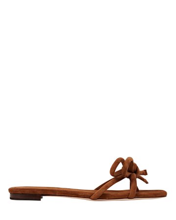 Loeffler Randall Hadley Bow Flat Sandals | INTERMIX®