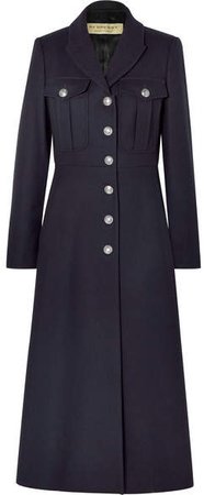 Wool Coat - Navy