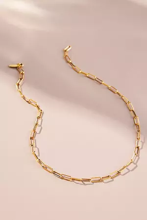 Delicate Paperclip Necklace | Anthropologie