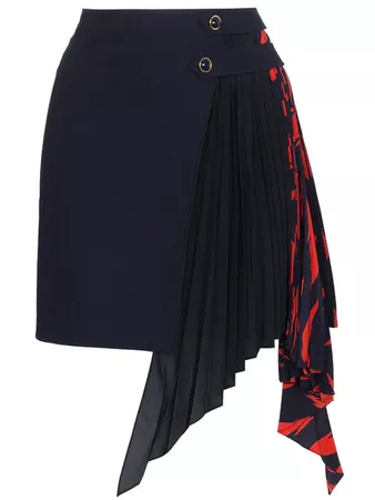 Givenchy Pleated Godet Mini Skirt - Farfetch