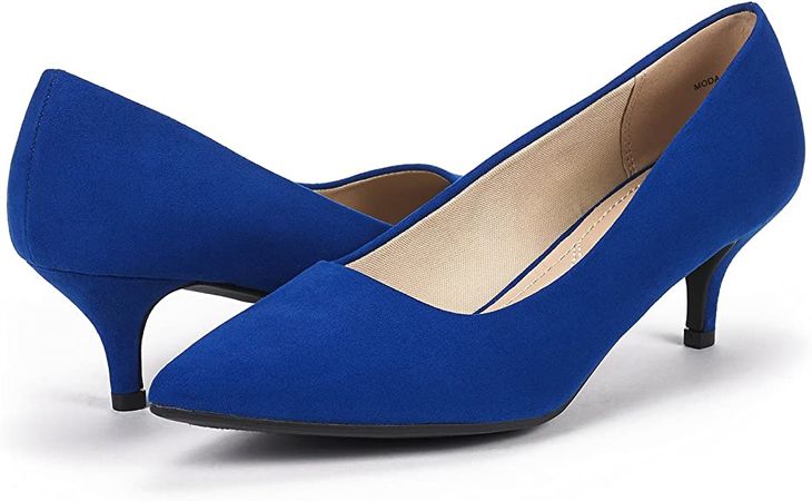 Amazon.com | DREAM PAIRS Women's Moda-W Low Heel D'Orsay Pointed Toe Pump Shoes | Pumps