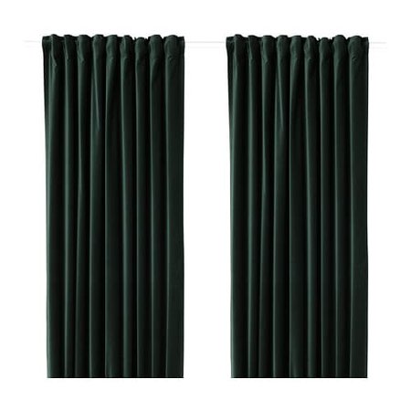 SANELA Room darkening curtains, 1 pair - 55x118 " - IKEA
