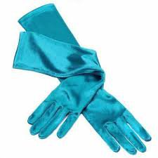 turquoise satin gloves - Google Search
