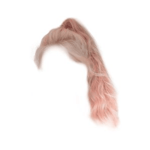 Pink Hair PNG Ponytail