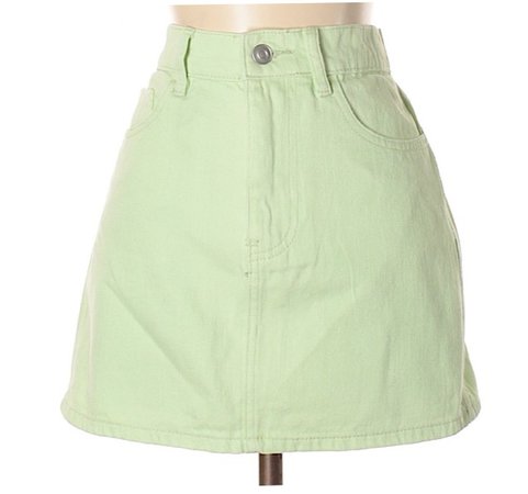 Lime green skirt