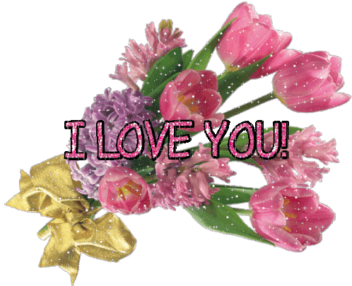 I Love You Flowers Sticker - I Love You Flowers Glitter - Discover & Share GIFs