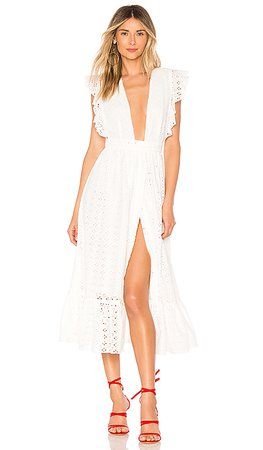 MAJORELLE Mistwood Dress in White | REVOLVE