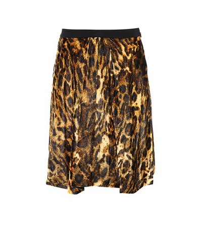Tanza leopard-printed skirt