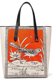 JW Anderson | Leather-trimmed printed canvas tote | NET-A-PORTER.COM