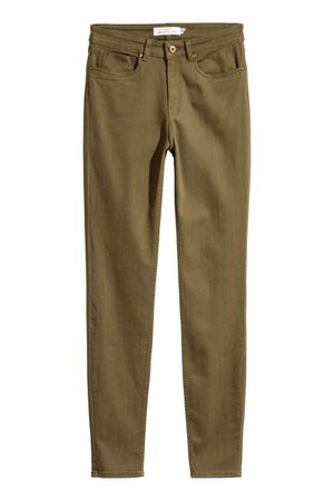 Pantalón superelástico | Verde caqui | MUJER | H&M PE