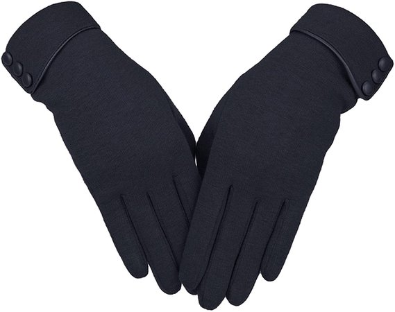 Knolee Women's Screen Gloves Warm Lined Thick Touch Warmer Winter Gloves, Coffee at Amazon Women’s Clothing store