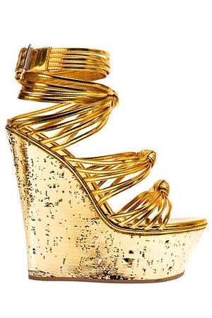 gold wedges shoes