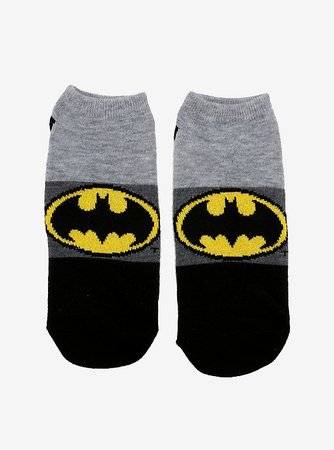 DC Comics Batman Sparkle Logo No-Show Socks