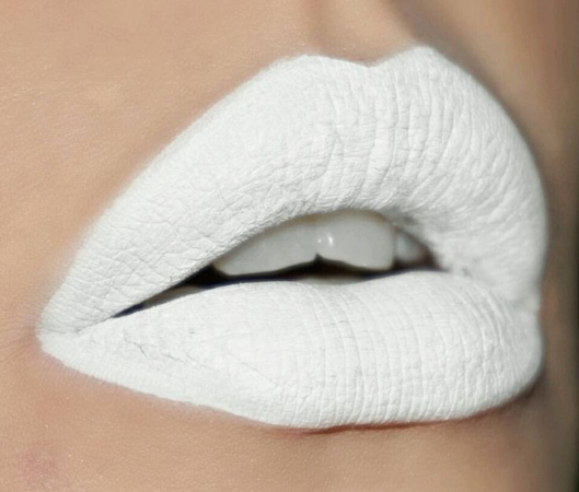 white lipstick