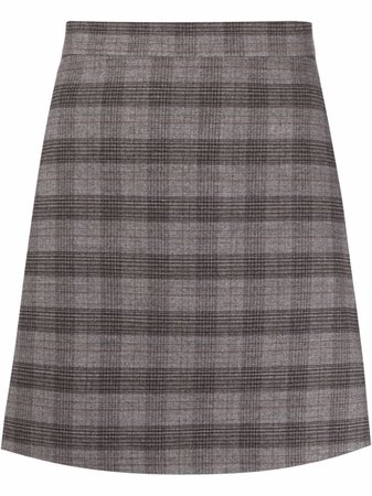 12 STOREEZ check-print A-line Skirt - Farfetch