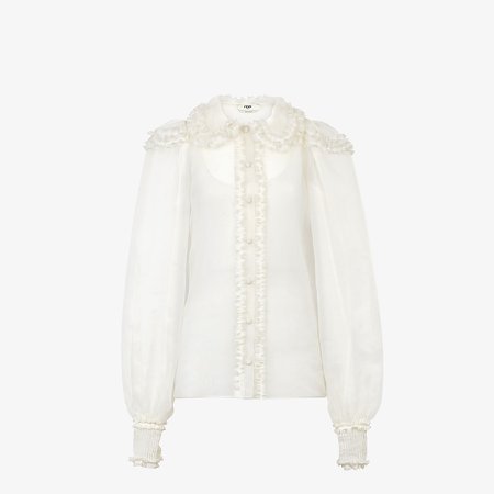 White silk shirt - SHIRT | Fendi