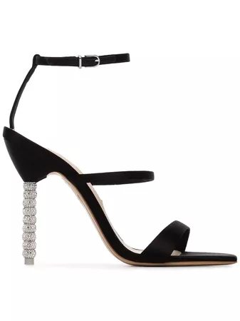 Sophia Webster Black Rosalind crystal embellished stiletto heels $468 - Buy Online SS19 - Quick Shipping, Price