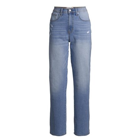 blue Jordache Vintage - Jordache Vintage Women's High Rise Heather Straight Leg Jeans - Walmart.com - Walmart.com