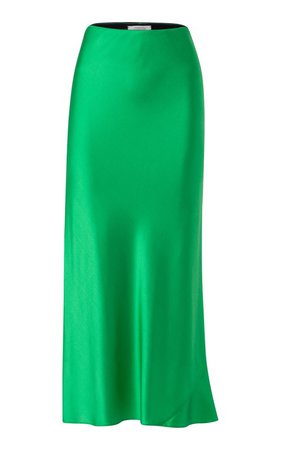Shimmering Mystery Silk-Blend Satin Skirt by Dorothee Schumacher | Moda Operandi