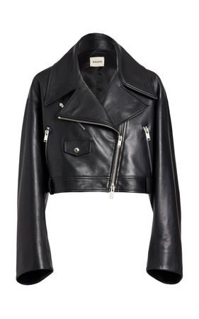 Khaite Gelman Cropped Leather Jacket By Khaite | Moda Operandi