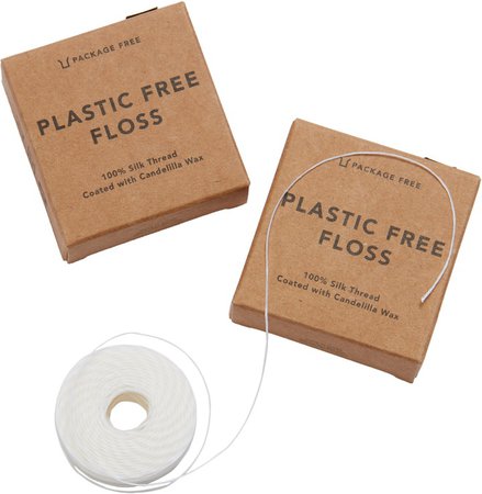 Package Free 2-Pack Plastic-Free Dental Floss