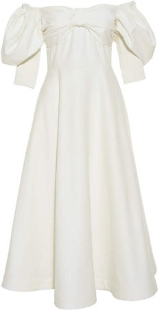 Anouki Bardot Shoulder Dress With Bow Size: 34