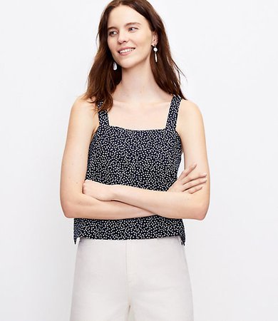 Dotted Square Neck Cami