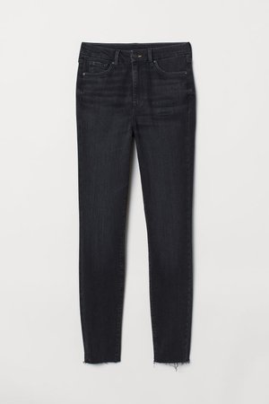 Embrace High Ankle Jeans - Black washed out - Ladies | H&M US