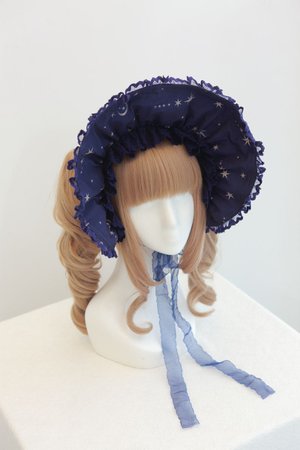 gothic lolita blue bonnet - Google Search