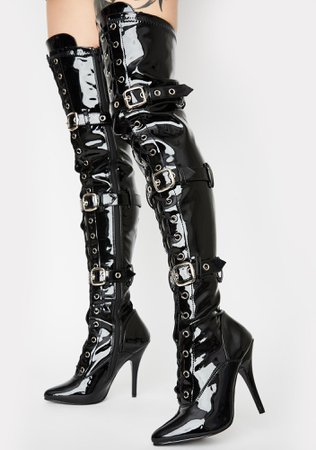 *clipped by @luci-her* Pleaser Seduce Thigh High Boots | Dolls Kill